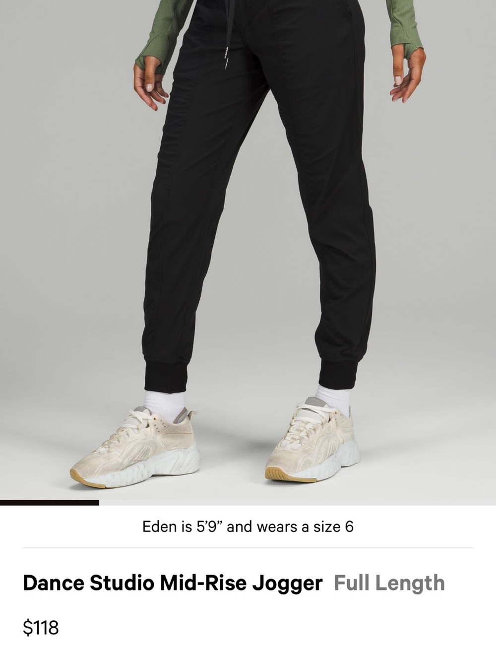 lululemon athletica Black Dance Studio Mid-Rise Joggers